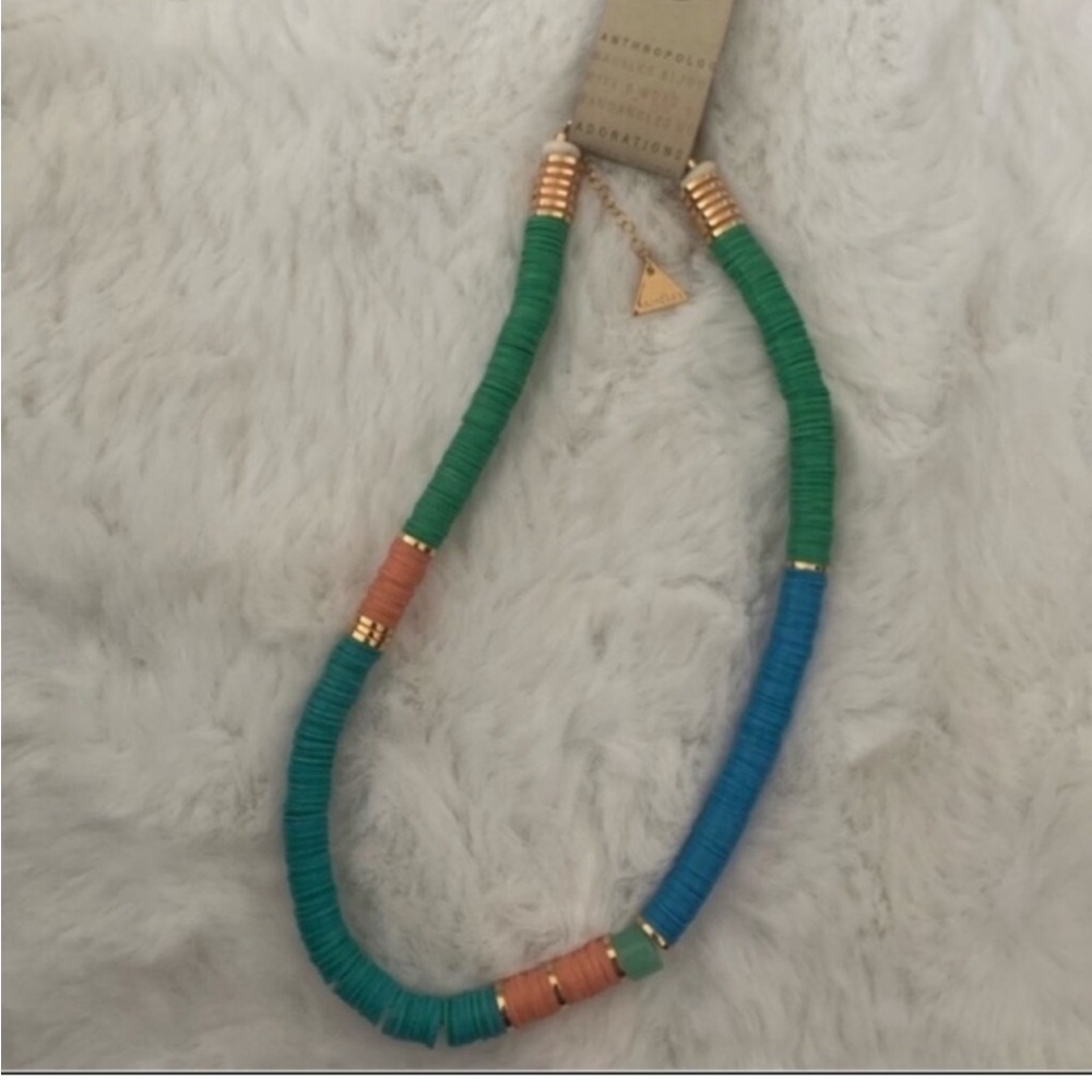 NWT beaded ceramic necklace anthro